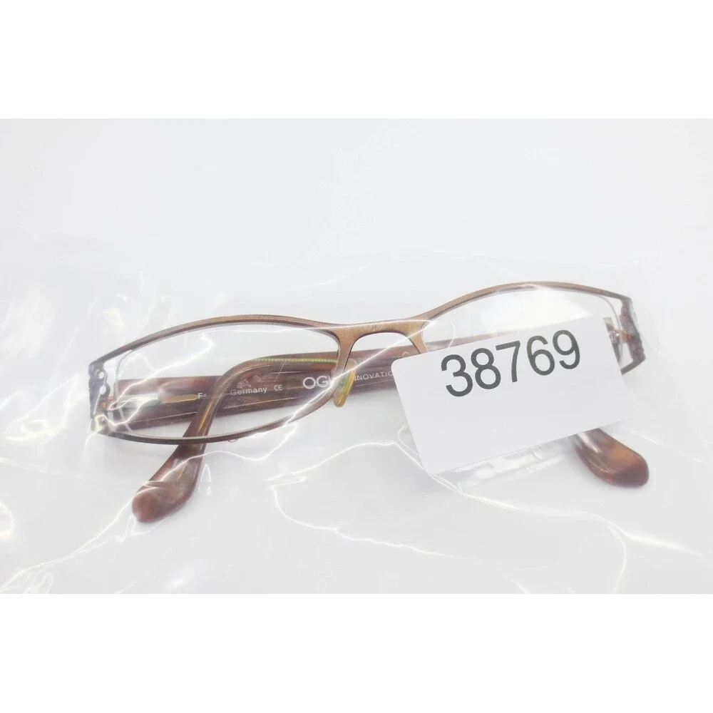 OGI Innovation 9052/698 Bronze Tortoise Rectangular Eyeglasses Frames Germany